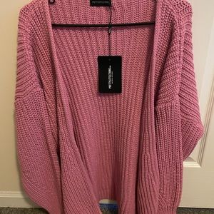 Pink knit sweater